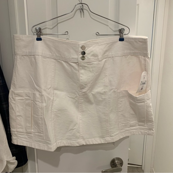 NEW Arula White Cargo Skirt Plus Size B / 2X NWT - Picture 4 of 7